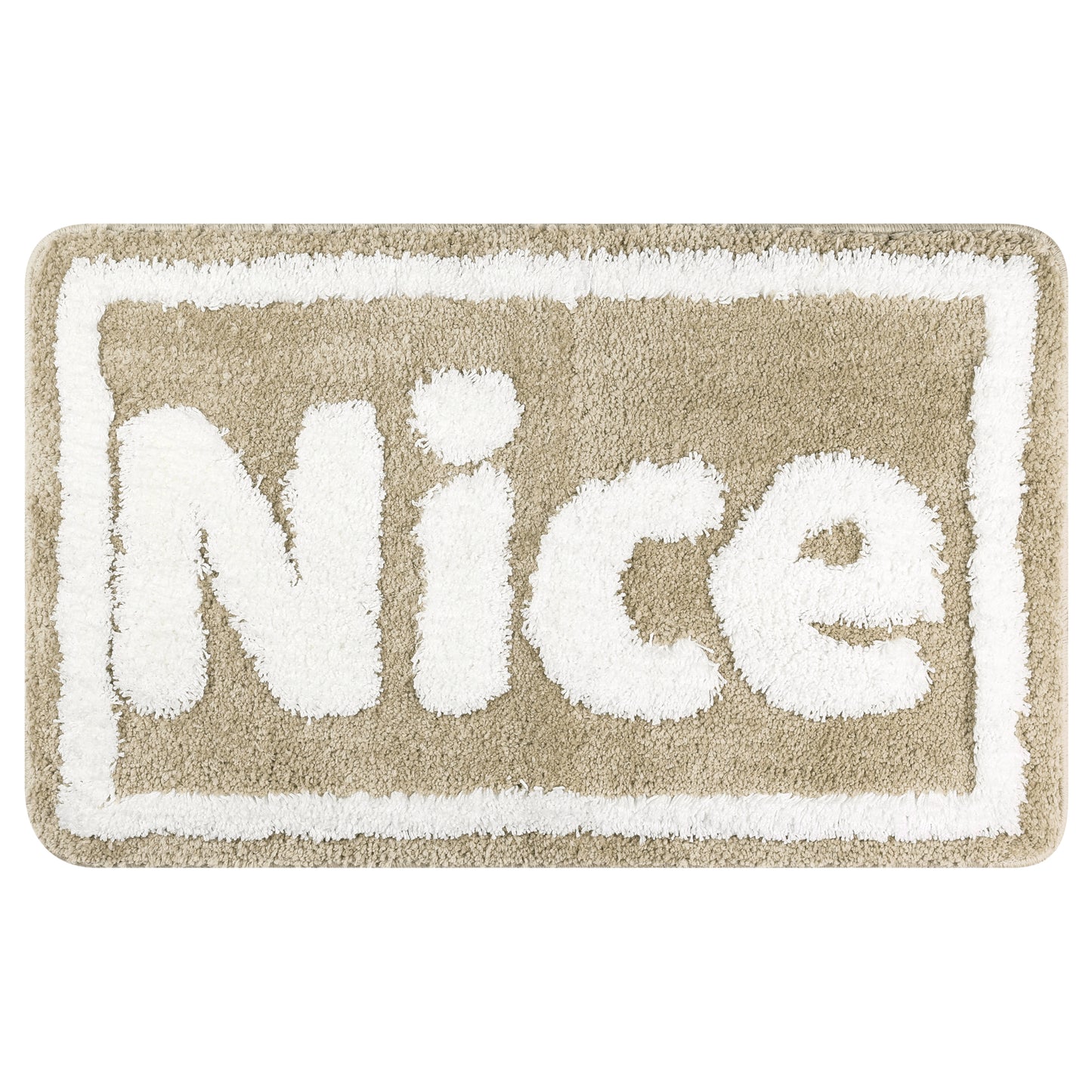 Plush Non-slip Bathroom Letter Rug, Soft Absorbent Bath Mat for Bathroom, Floor, Tub, Shower Room