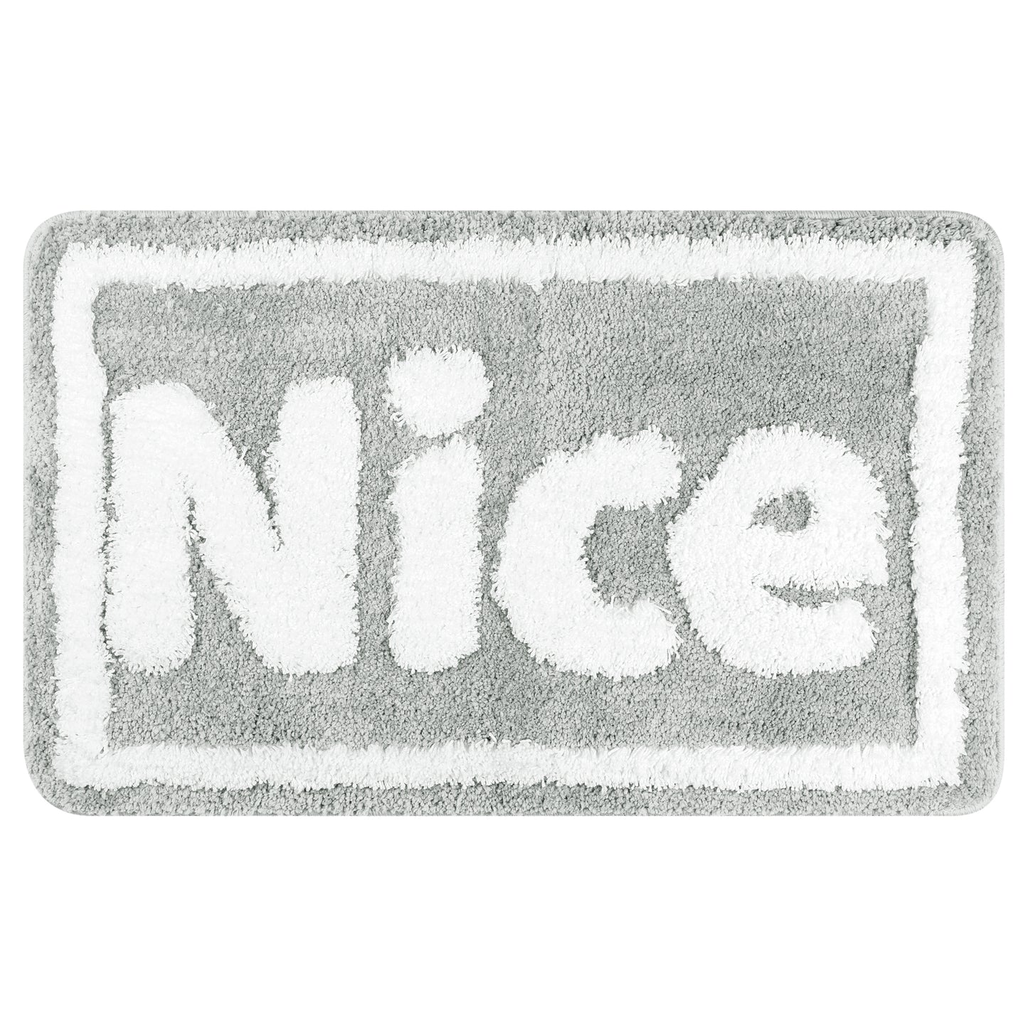 Plush Non-slip Bathroom Letter Rug, Soft Absorbent Bath Mat for Bathroom, Floor, Tub, Shower Room