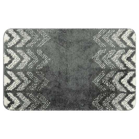 Absorbent Bath Mat Rug, Geometric Patterns Non-Slip  Bath Mats for Bathroom