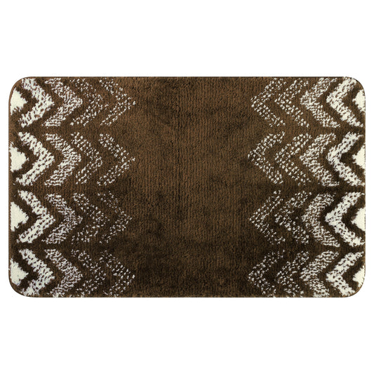 Absorbent Bath Mat Rug, Geometric Patterns Non-Slip  Bath Mats for Bathroom