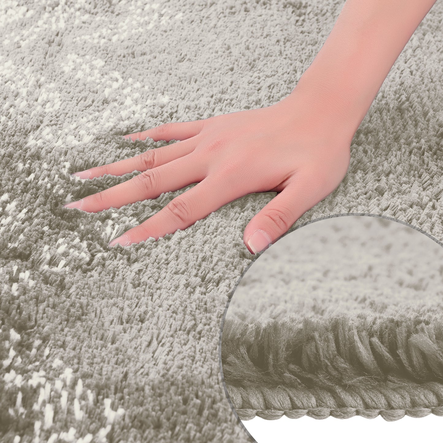 Absorbent Bath Mat Rug, Geometric Patterns Non-Slip  Bath Mats for Bathroom