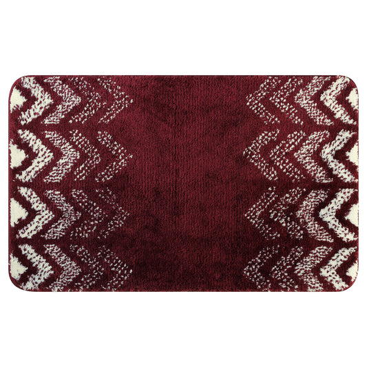 Absorbent Bath Mat Rug, Geometric Patterns Non-Slip  Bath Mats for Bathroom