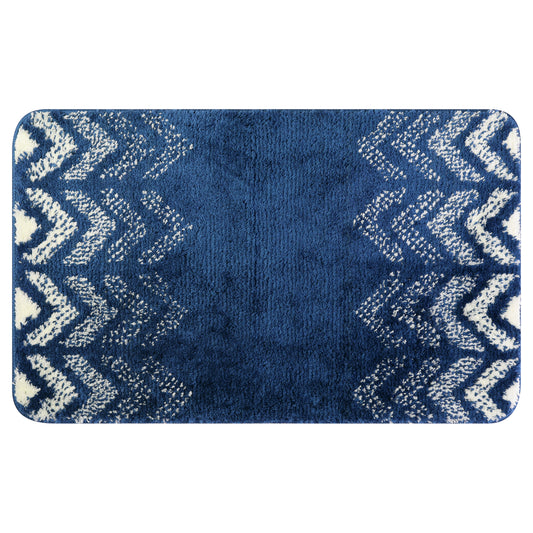 Absorbent Bath Mat Rug, Geometric Patterns Non-Slip  Bath Mats for Bathroom