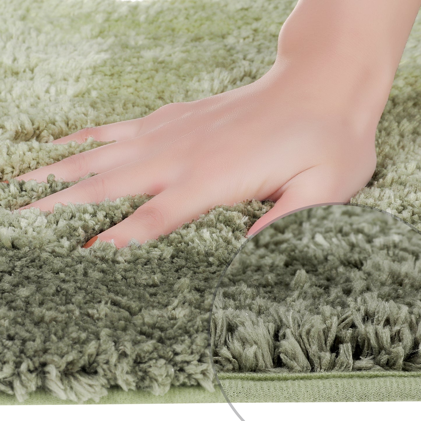 Soft and Absorbent Bathroom Rug Non-slip Plush Shaggy Bath Carpet Luxury Bath Mats