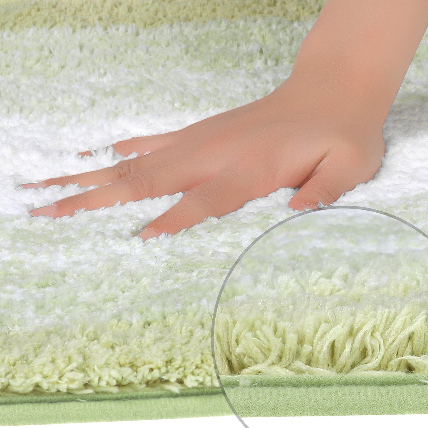 Soft and Absorbent Bathroom Rug Non-slip Plush Shaggy Bath Carpet Luxury Bath Mats