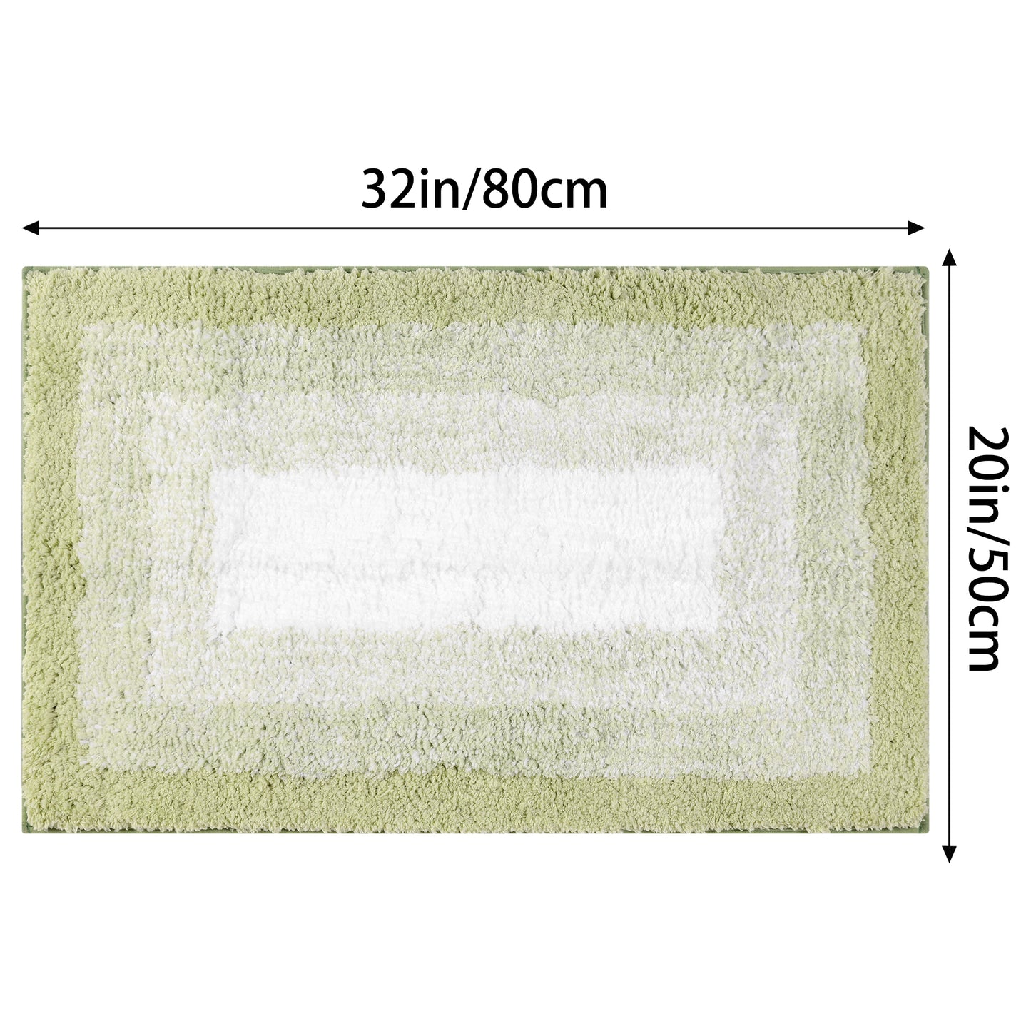 Soft and Absorbent Bathroom Rug Non-slip Plush Shaggy Bath Carpet Luxury Bath Mats