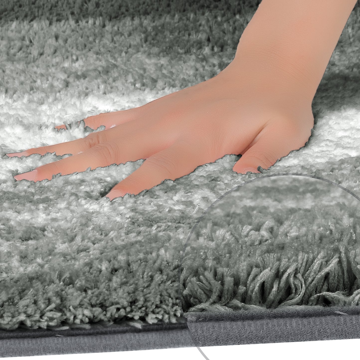 Soft and Absorbent Bathroom Rug Non-slip Plush Shaggy Bath Carpet Luxury Bath Mats
