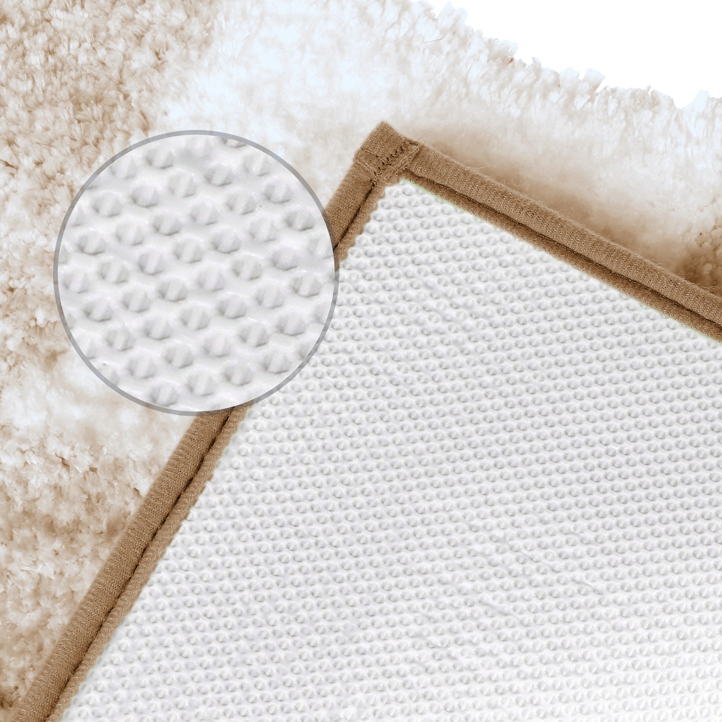 Soft and Absorbent Bathroom Rug Non-slip Plush Shaggy Bath Carpet Luxury Bath Mats