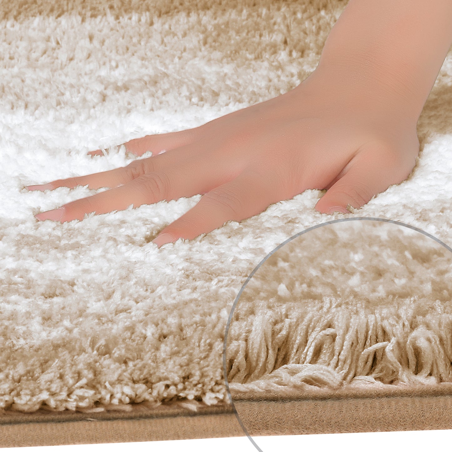 Soft and Absorbent Bathroom Rug Non-slip Plush Shaggy Bath Carpet Luxury Bath Mats