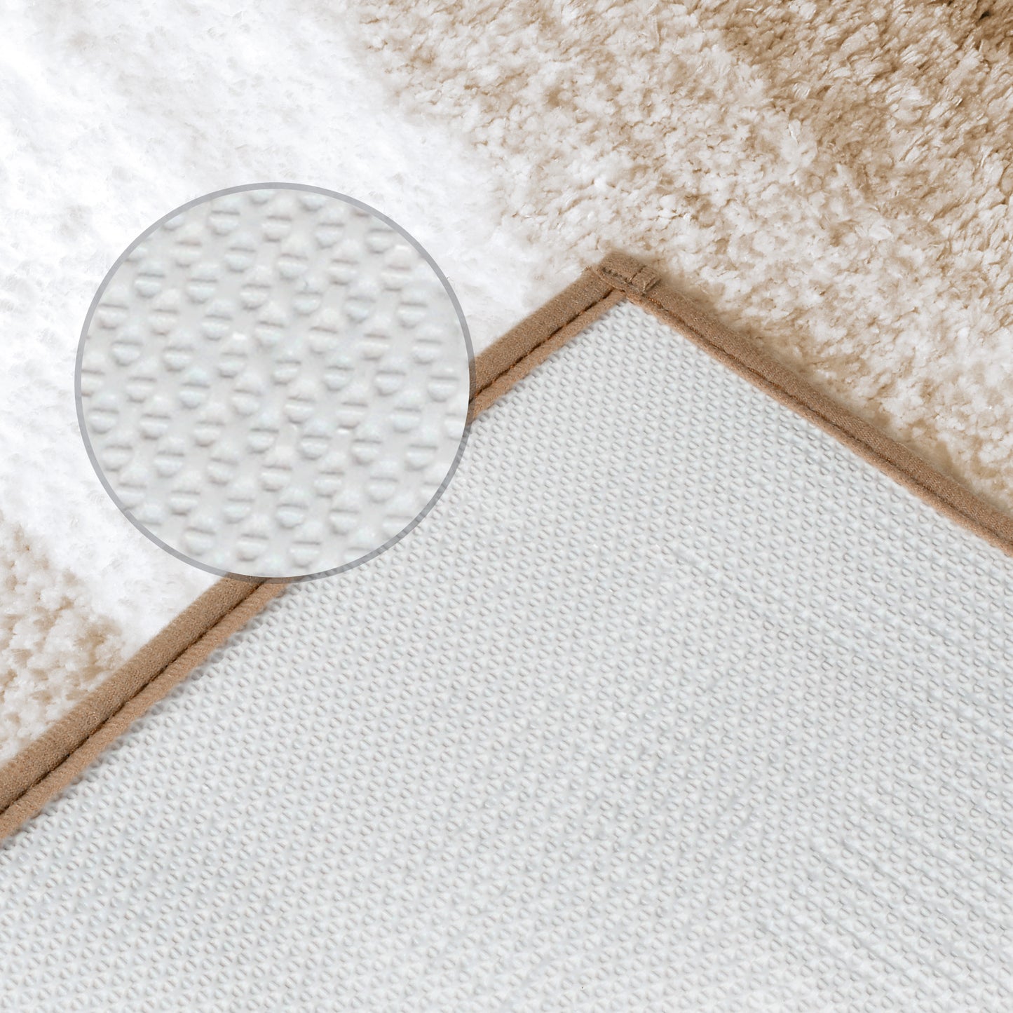 Soft and Absorbent Bathroom Rug Non-slip Plush Shaggy Bath Carpet Luxury Bath Mats