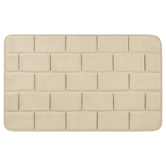 Memory Foam Bath Mat, Soft Absorbent Bathroom Rug Non-Slip Thick Dry Fast for Bath Mats