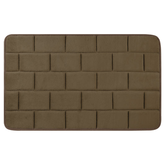 Memory Foam Bath Mat, Soft Absorbent Bathroom Rug Non-Slip Thick Dry Fast for Bath Mats