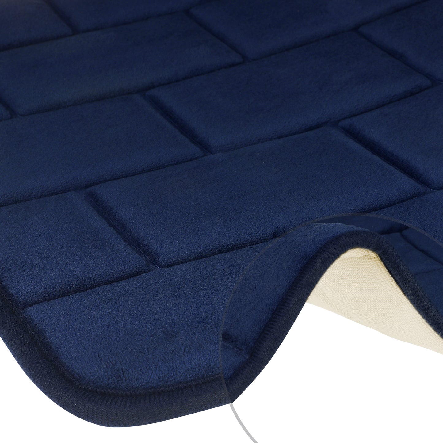 Memory Foam Bath Mat, Soft Absorbent Bathroom Rug Non-Slip Thick Dry Fast for Bath Mats
