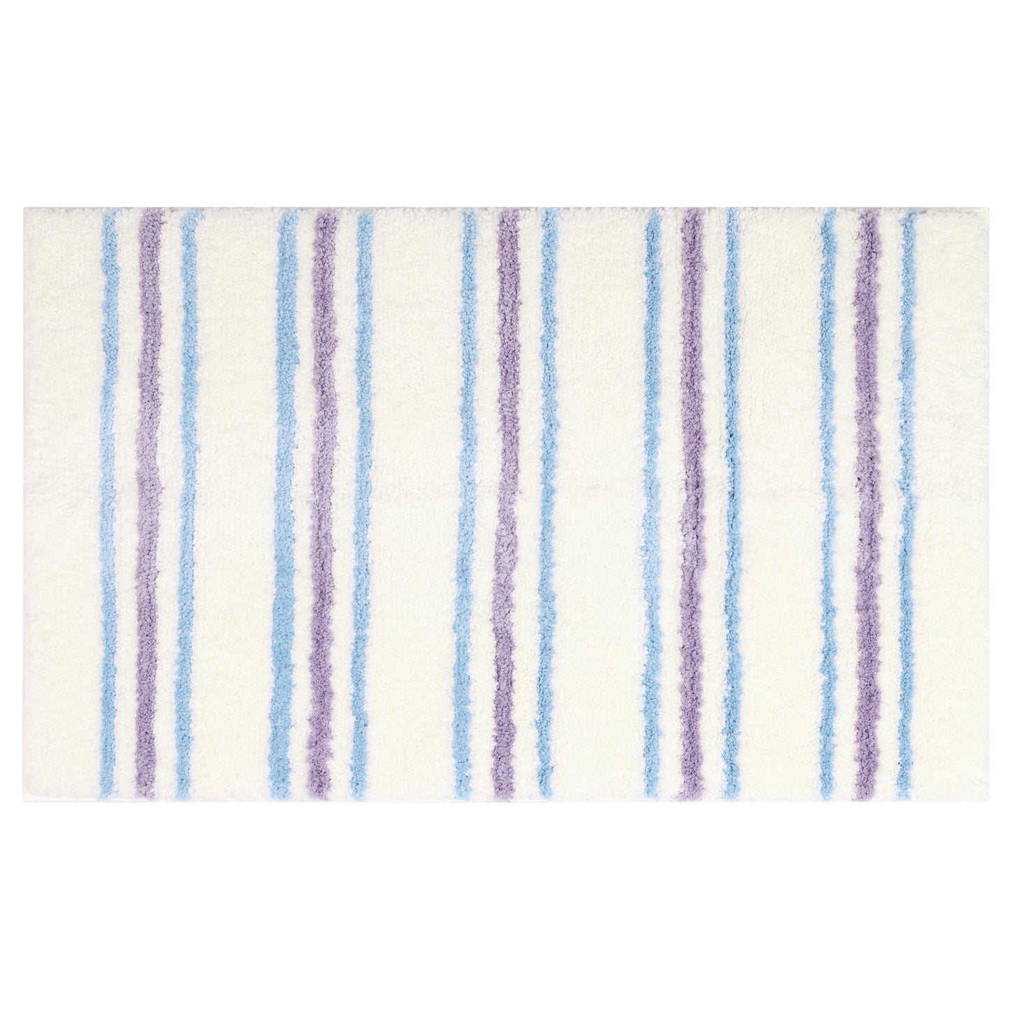 Striped Bathroom Rug Mat, Non-Slip Soft Bath Carpet, Absorbent Machine Washable Bath Mats