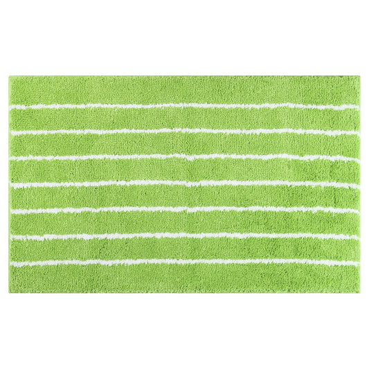 Striped Bathroom Rug, Non-Slip Soft Fluffy Bath Carpet, Water Absorbent Bath Mats
