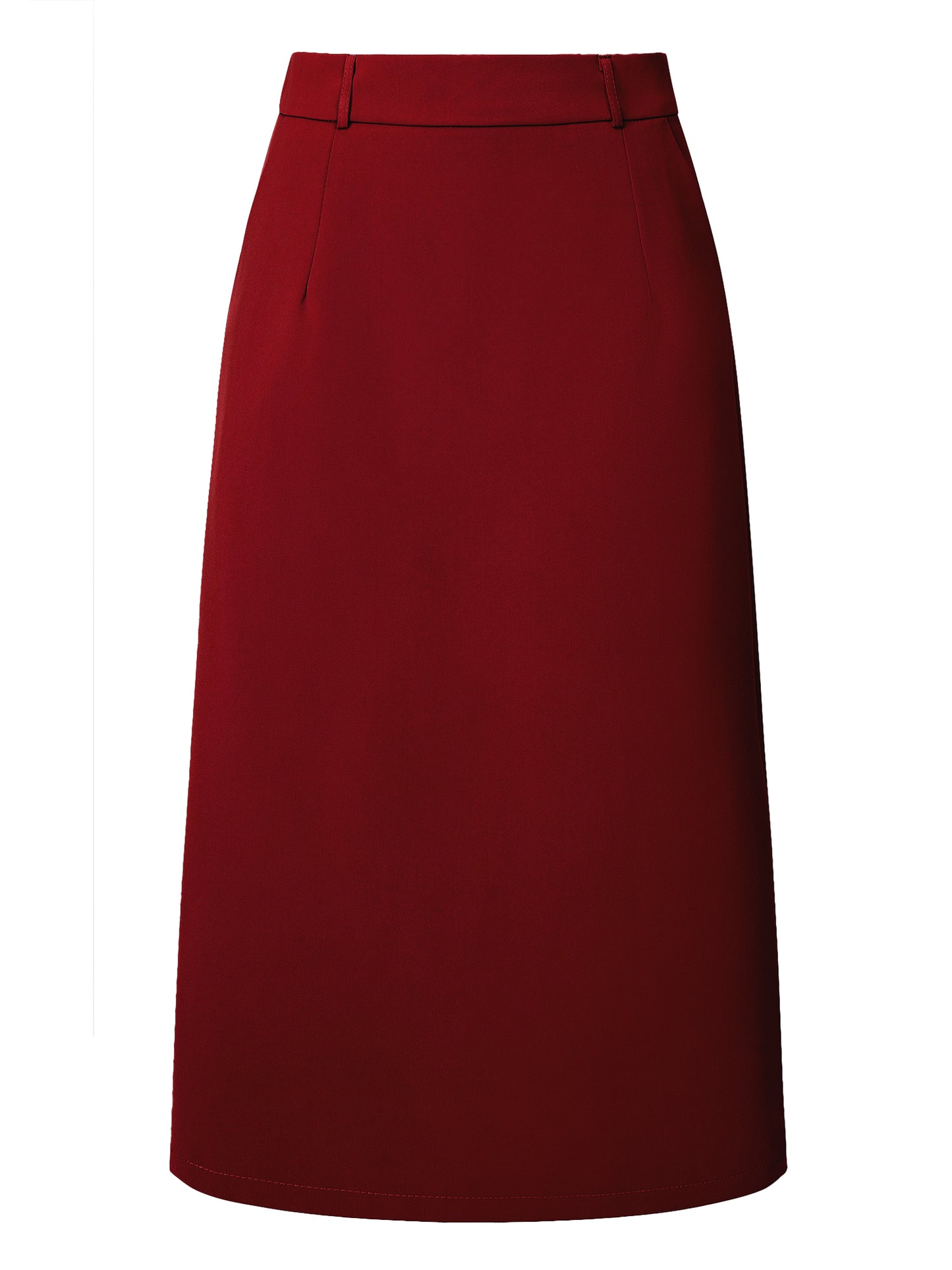Women's Pencil Skirt High Waist Split Back Work Midi Skirts