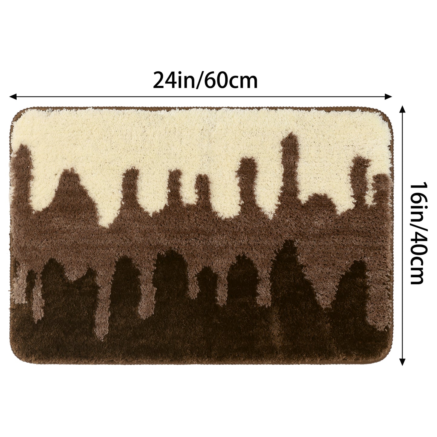 Bathroom Rug Mat, Extra Soft and Absorbent Bath Rugs, Non-Slip Plush Shaggy Bath Mats
