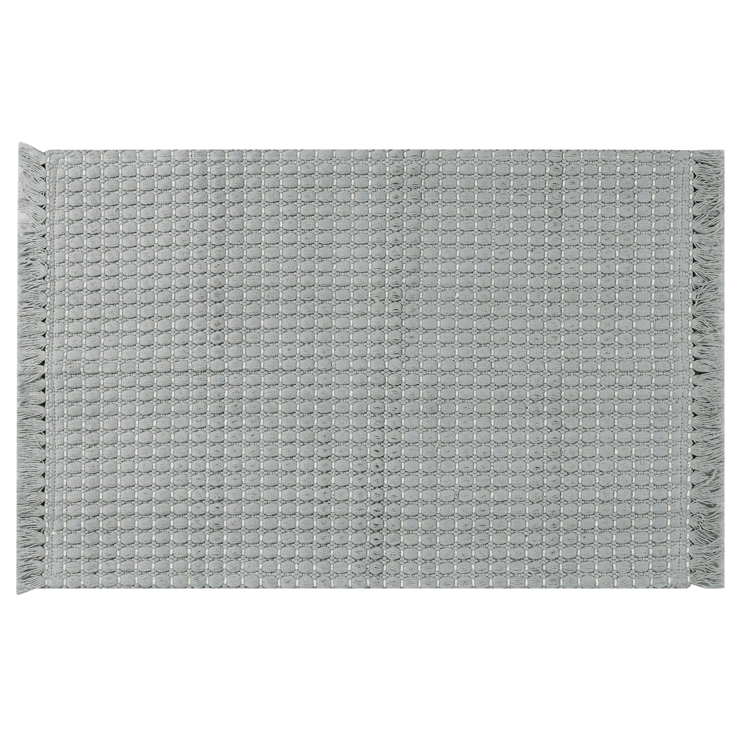 Boho Bathroom Rug, Woven Tecture Rug for Bedroom Throw Rug with Fringe