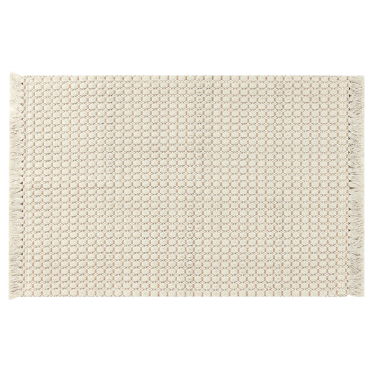 Boho Bathroom Rug, Woven Tecture Rug for Bedroom Throw Rug with Fringe