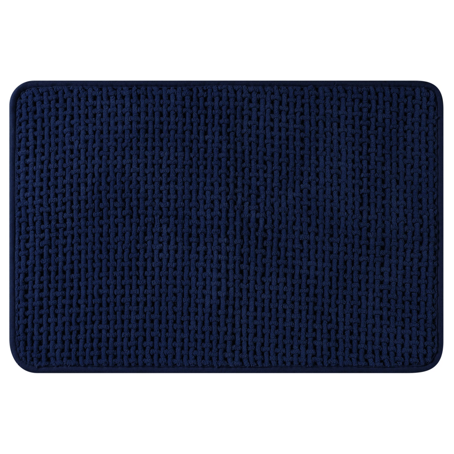 Chenille Bathroom Rugs, Non Slip Bath Mat Carpet for Bathroom Floor and Shower