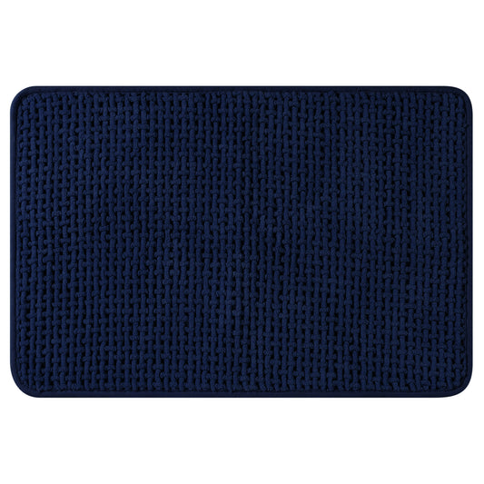 Chenille Bathroom Rugs, Non Slip Bath Mat Carpet for Bathroom Floor and Shower