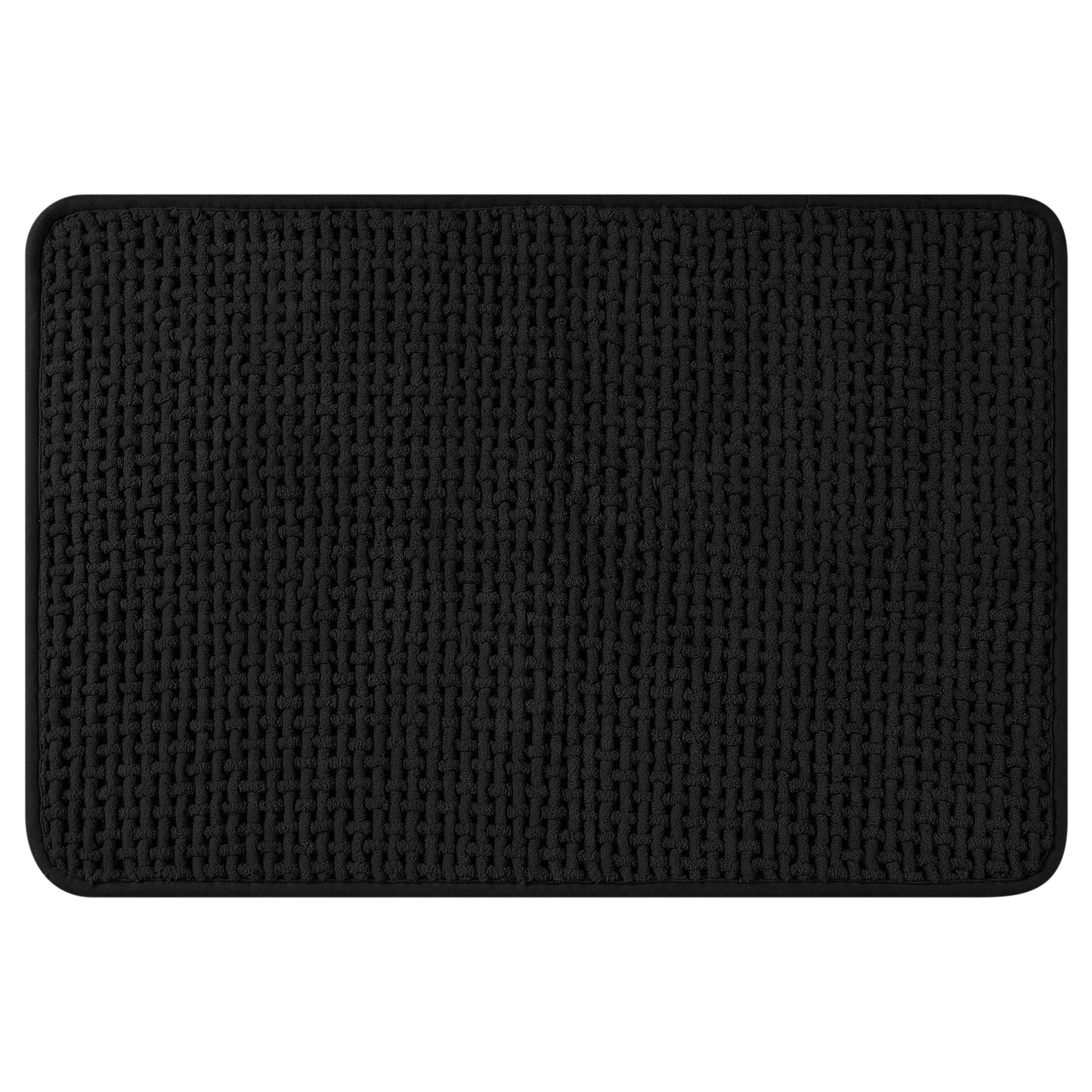 Chenille Bathroom Rugs, Non Slip Bath Mat Carpet for Bathroom Floor and Shower