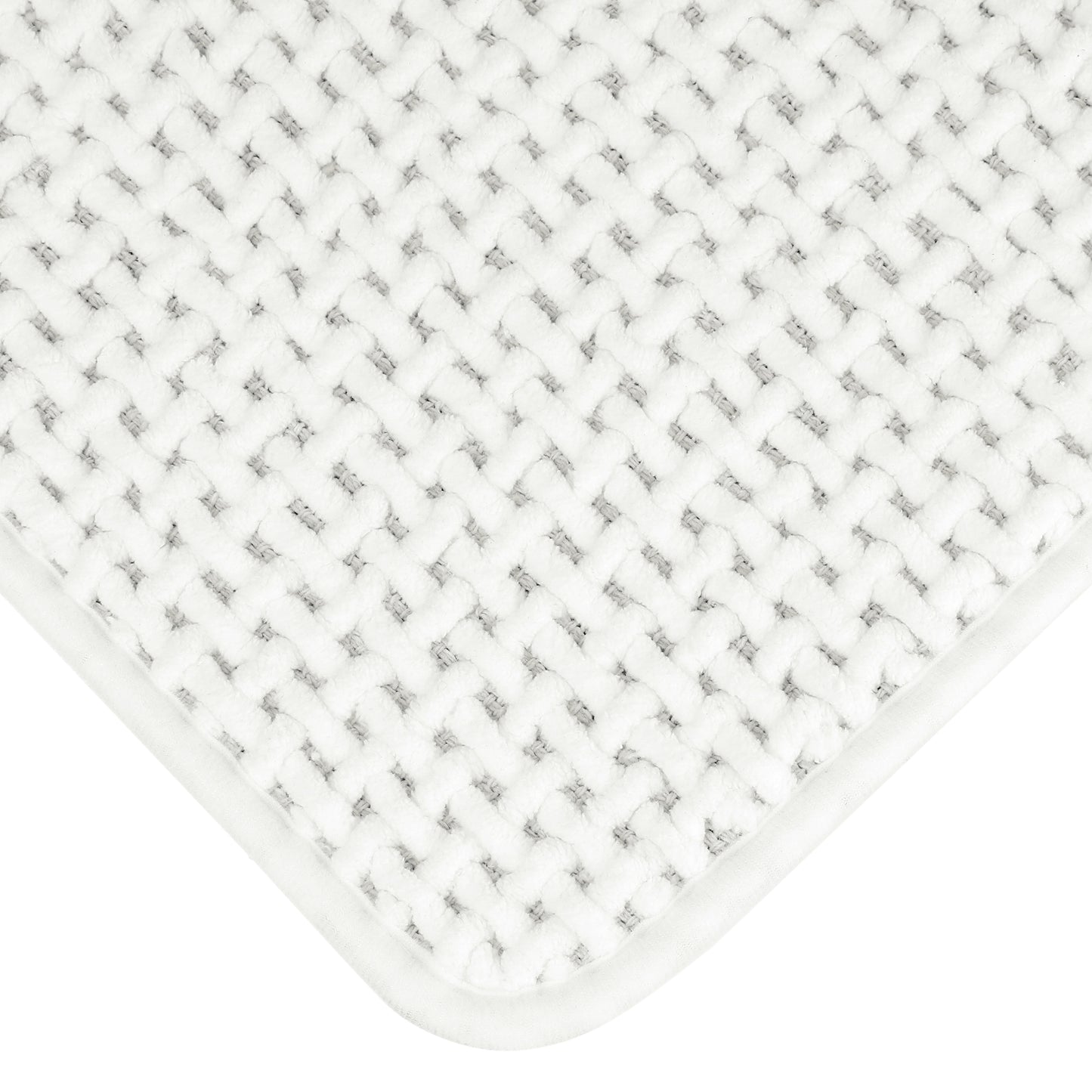 Chenille Bathroom Rugs, Non Slip Bath Mat Carpet for Bathroom Floor and Shower