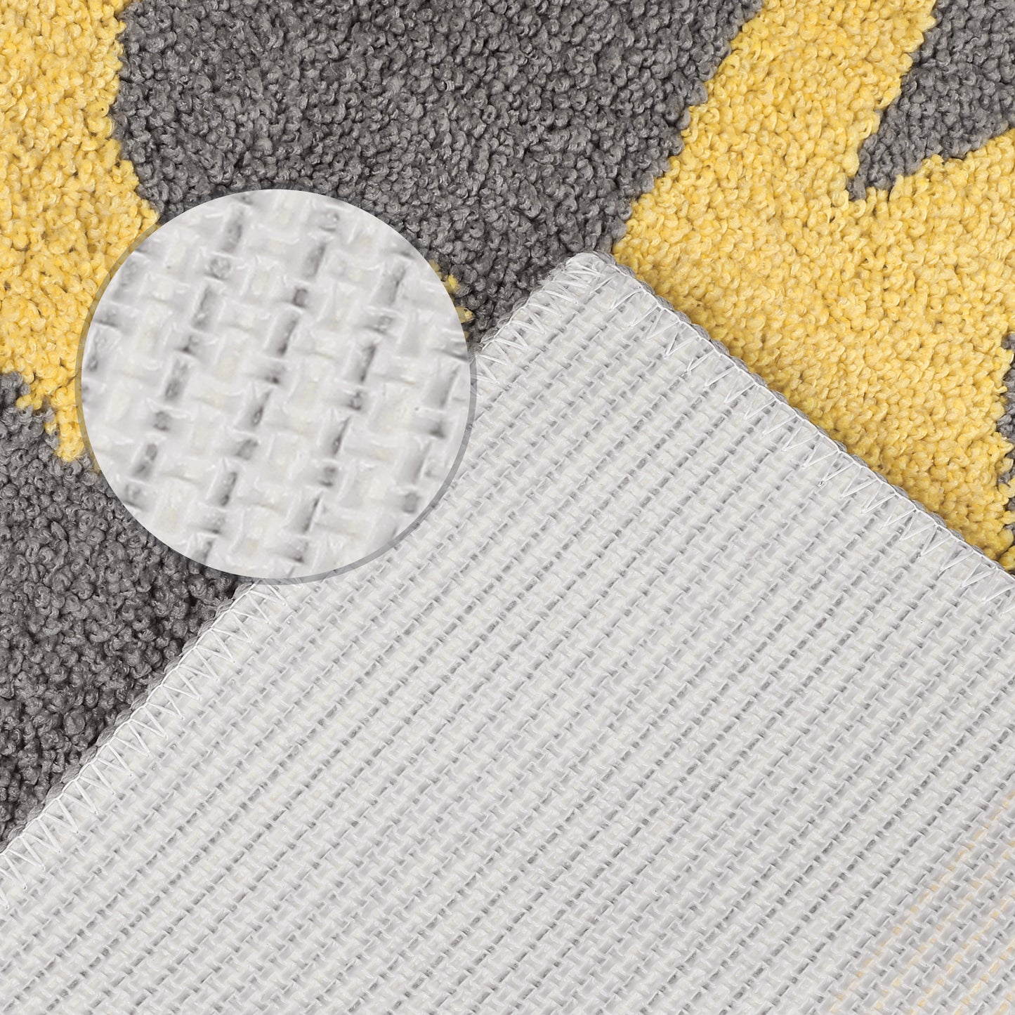 Cute Bath Mat, Stylish Funny Bathroom Rug with Words, Absorbent and Non-Slip
