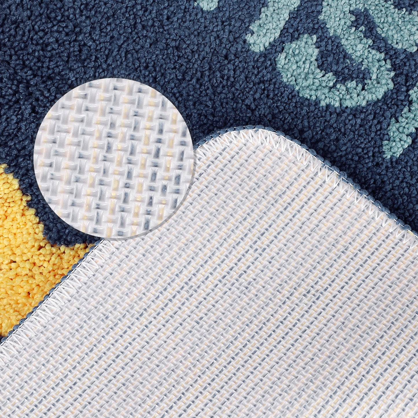 Cute Bath Mat, Stylish Funny Bathroom Rug with Words, Absorbent and Non-Slip