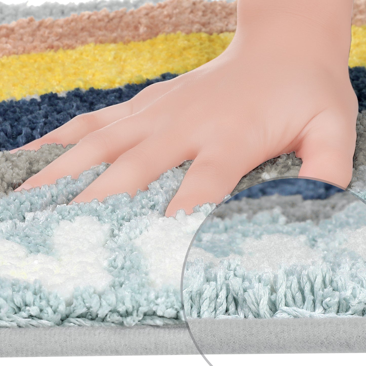 Cute Colorful Bath Mats, Stylish Funny Bathroom Rug with Lovely Words