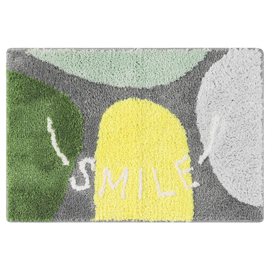 Cute Colorful Bath Mats, Stylish Funny Bathroom Rug with Lovely Words