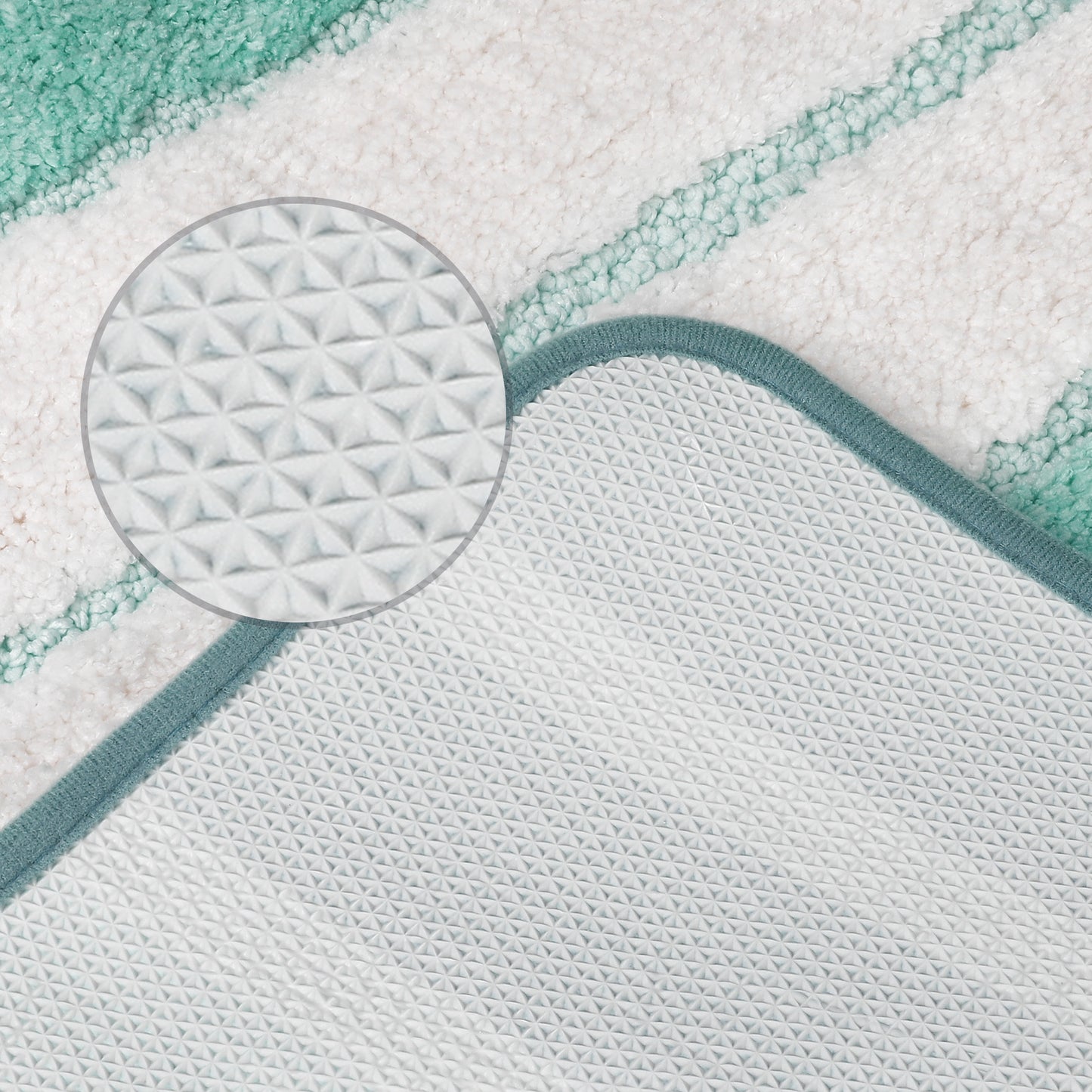 Non Slip Bathroom Rug, Water Absorbent Soft Shaggy Rubber Back Bath Mats for Bathroom
