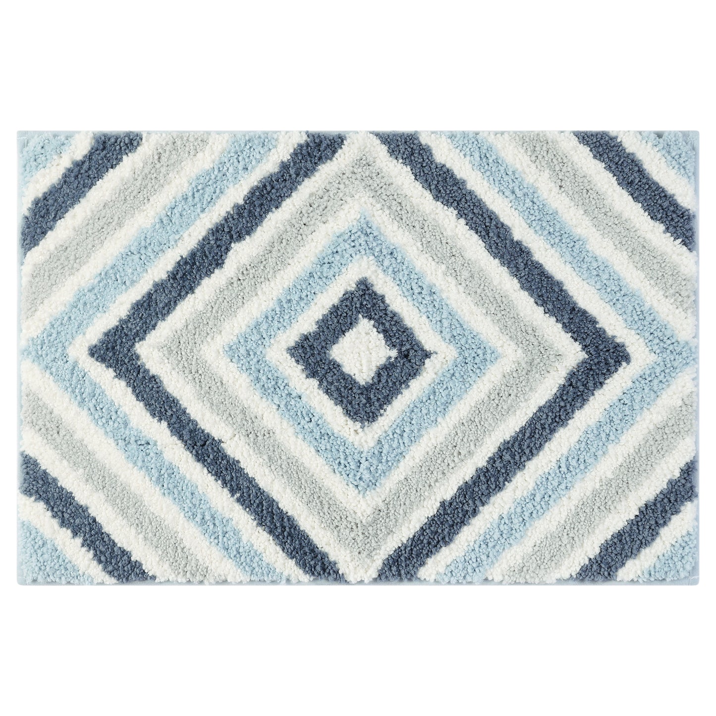 Geometric Pattern Bathroom Rugs Bath Mats, Quick Dry and Non Slip Bath Mats for Bathroom