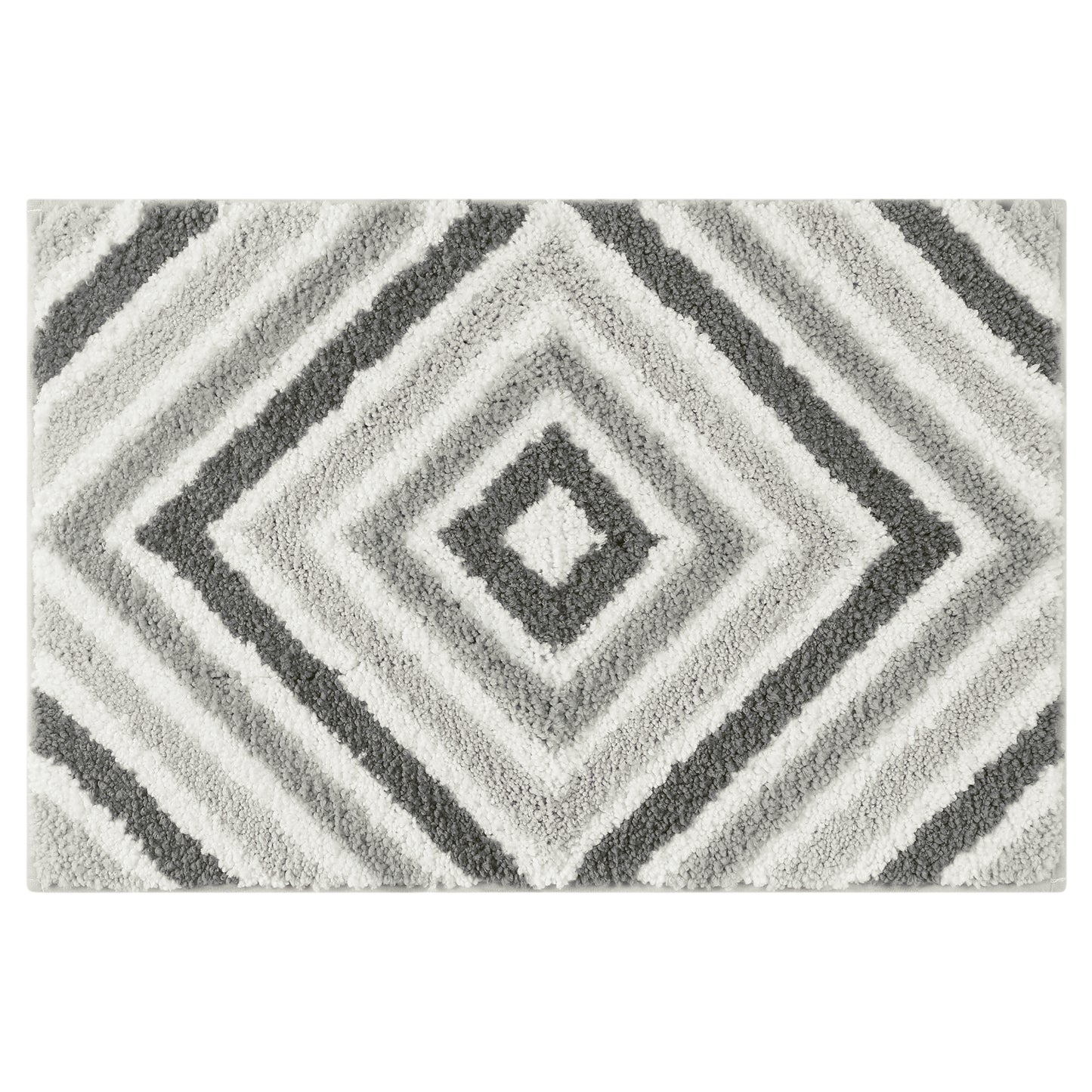 Geometric Pattern Bathroom Rugs Bath Mats, Quick Dry and Non Slip Bath Mats for Bathroom