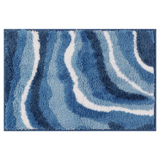 Abstract Bathroom Rug, Soft Non-Slip Thickening, Water Absorption Art Style Quick Dry Bath Mats