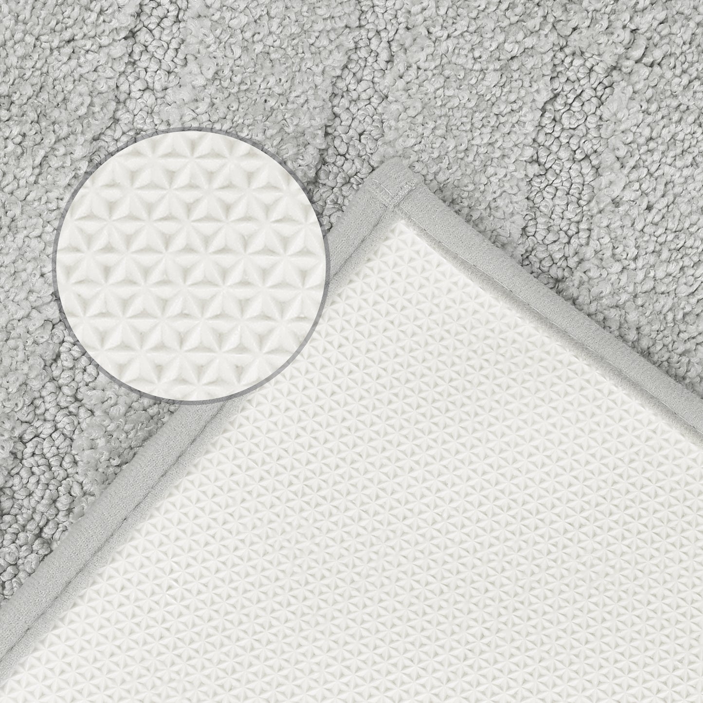 Bathroom Rugs Non Slip Bath Mat Geometric Luxury Soft Microfiber Washable Bath Mats