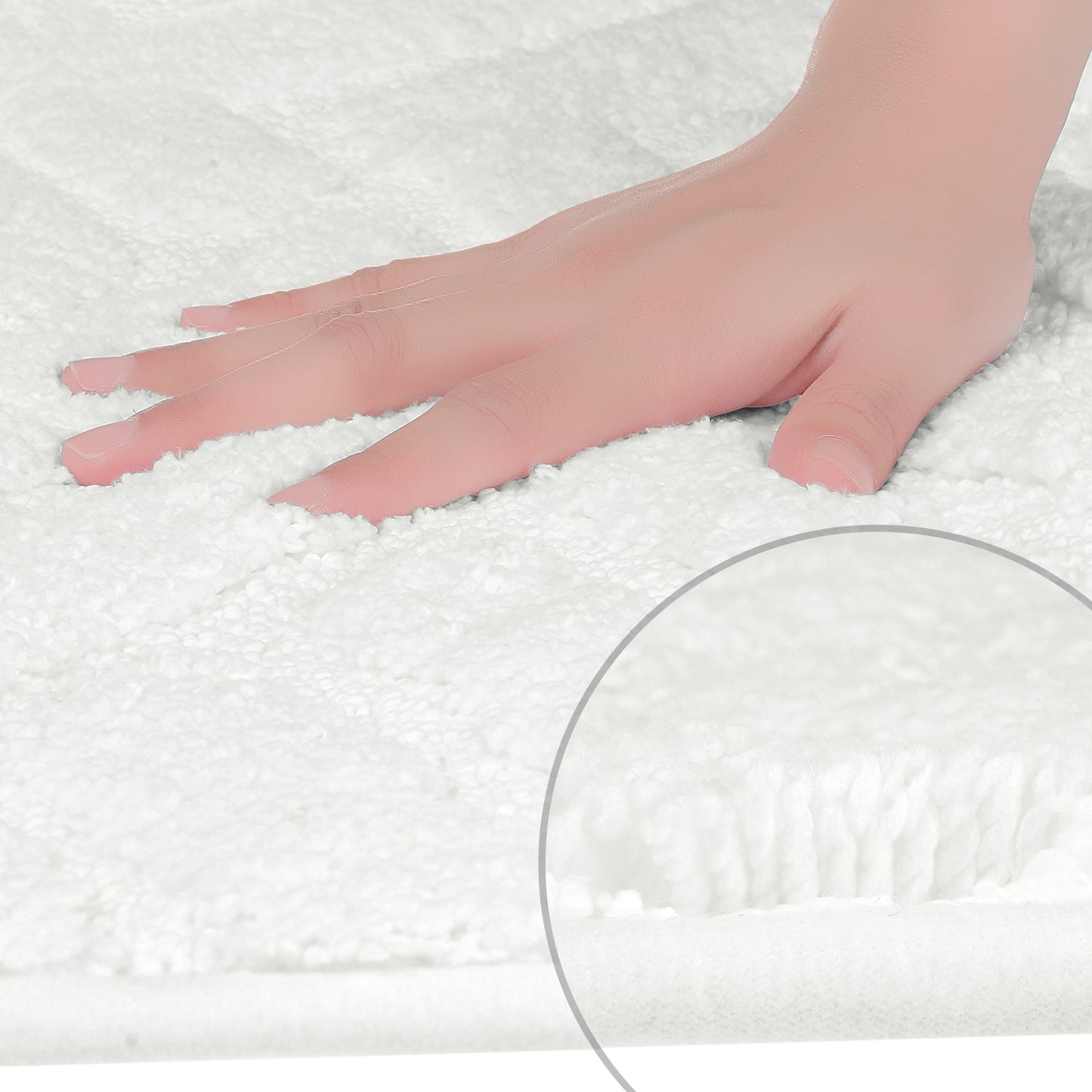 Bathroom Rugs Non Slip Bath Mat Geometric Luxury Soft Microfiber Washable Bath Mats