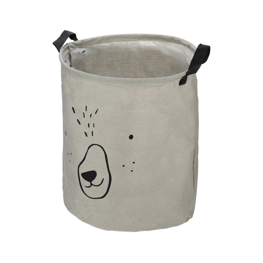 Foldable Cylindrical Laundry Basket for Laundry Room 15.75"x13.78" 40L Gray