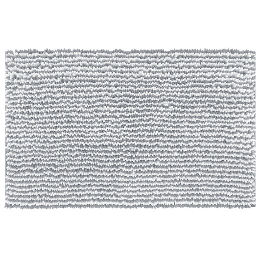 Chenille Striped Bathroom Rugs, Extra Thick and Absorbent Non-Slip Soft Plush Shaggy Bath Mats