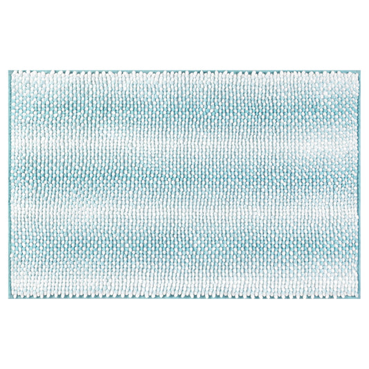 Chenille Bathroom Rug, Soft and Absorbent Non-Slip Striped Rug Luxury Plush Shaggy Bath Mats