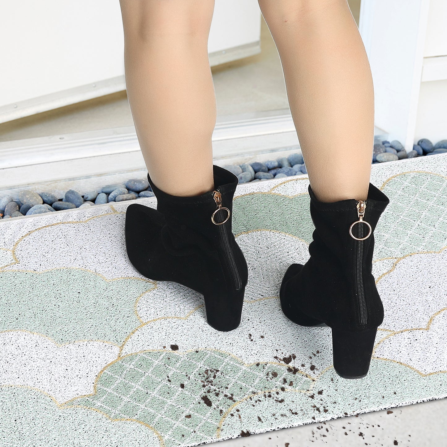 Door Mat Outdoor Indoor Front Doormat Non Slip Durable Entrance Rugs for Front Door