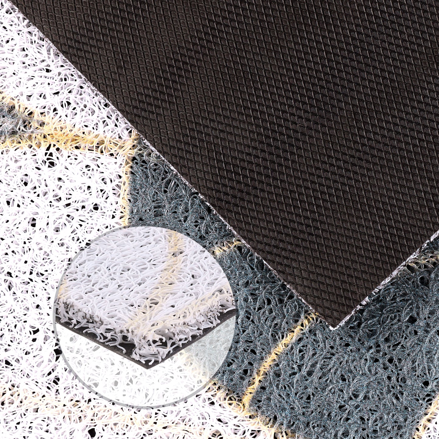 Non Slip Front Inside Large Waterproof Rubber Kitchen Mats and Interior Home Washable Door Mats