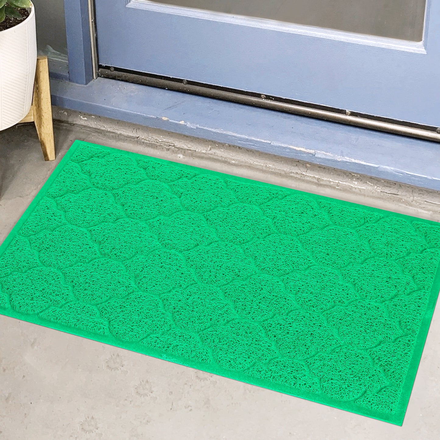 Front Door Mat Entryway Low Profile Design Floor Mat Solid Color Durable Dust Mats