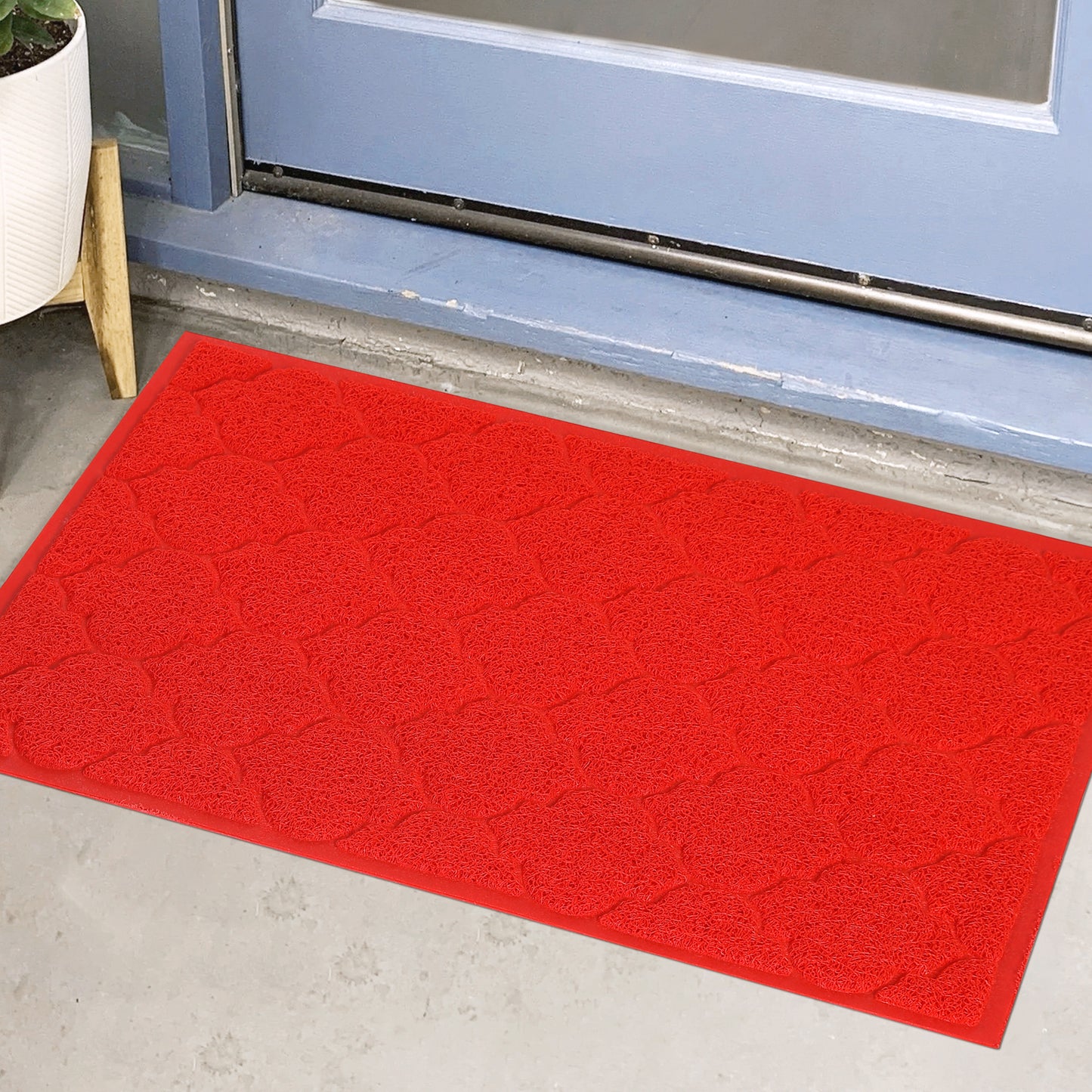 Front Door Mat Entryway Low Profile Design Floor Mat Solid Color Durable Dust Mats