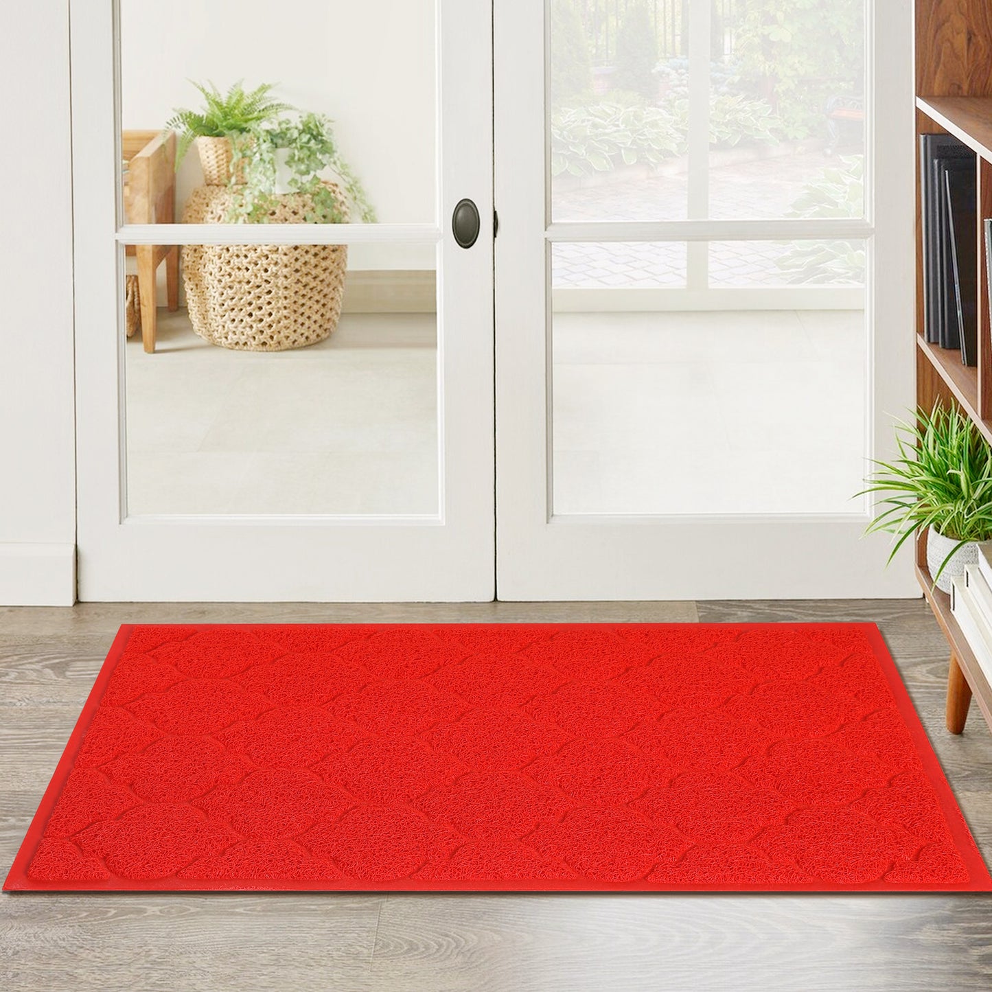 Front Door Mat Entryway Low Profile Design Floor Mat Solid Color Durable Dust Mats