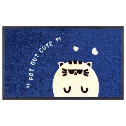Front Door Mat Outside Entrance, Natural Rubber Mat, Cute Cartoon Pattern Door Mats
