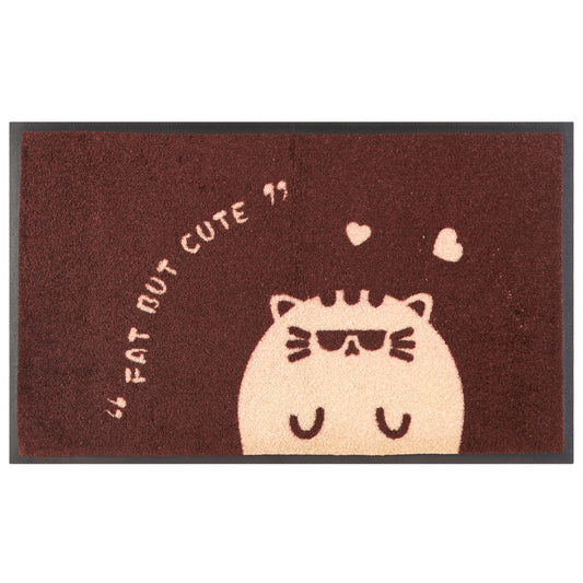 Front Door Mat Outside Entrance, Natural Rubber Mat, Cute Cartoon Pattern Door Mats