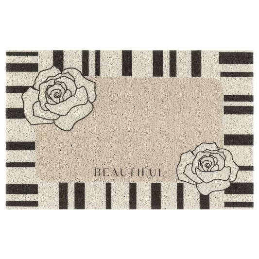 Geometric Modern Outdoor Door Mat, Entry Mat Resist Dirt Non-Slip Washable Thin Door Mats