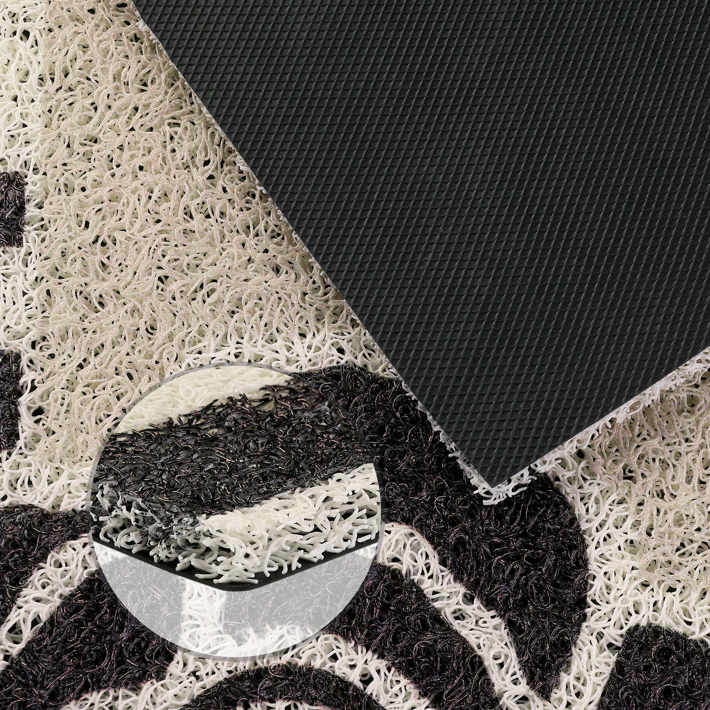 Geometric Modern Outdoor Door Mat, Entry Mat Resist Dirt Non-Slip Washable Thin Door Mats