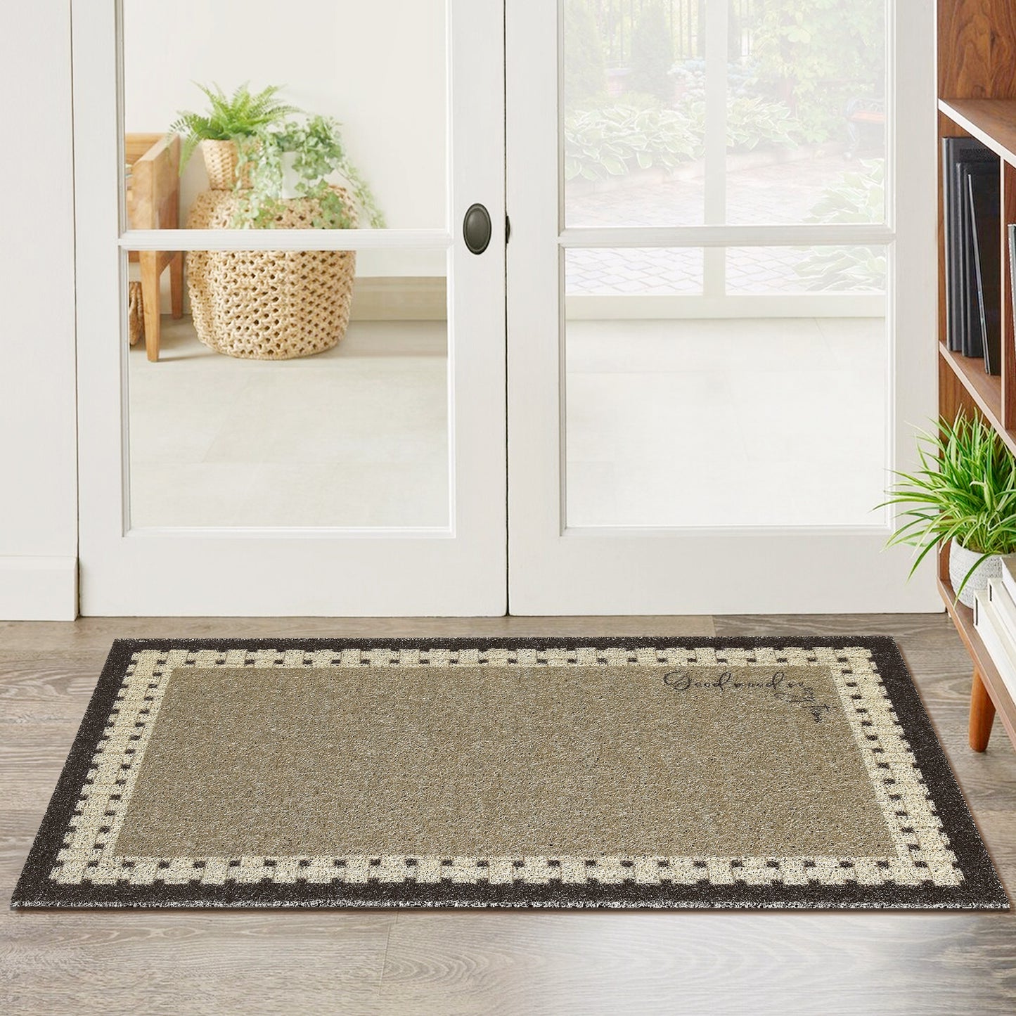 Geometric Modern Outdoor Door Mat, Entry Mat Resist Dirt Non-Slip Washable Thin Door Mats